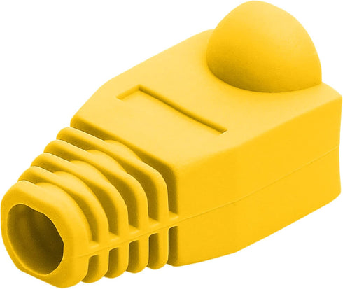 Cmple RJ-45 Color Coded Strain Relief Boots - Yellow (50pcs)...