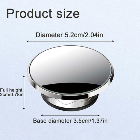 Blind Spot Mirror,2" Round Car Side Mirror Blindspot,Vacuum Suction Cup Blindspot Mirror for Car SUV and Trucks (Silver)...