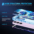 Miqala for Galaxy S23 5G Case,Glow in The Dark Three Layer Heavy Duty Shockproof Full Body Protection Hard Plastic Bumper+Soft Silicone Protective...