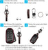 MECHCOS Compatible with Toyota Prius Key Fob Cover Case Leather Protector Shell Key Chain Holder...