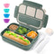 Bento Box Adult Lunch Box for Men Women, Bento Lunch Box for Kids Boys Girls School, Lunch Containers for Adults with 4 Compartments, Utensil set,...