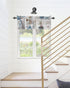 Summer Coastal Grid Valances Curtain for Kitchen Cafe, Ocean Starfish Lighthouse Window Valance Short Curtains 42"x 12" Rod Pocket Windows Treatme...