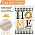 Sunflower Home Sweet Home Garden Flag for Outside Summer Flags for Farmhouse Lawn Outdoor Décor, Burlap Vertical Buffalo Check Plaid Flower Small ...