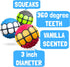 Dog Balls Toys Squeaky Fetch - Rubber Funny Ball Gifts for Large Medium Dogs (Variety Pack)...