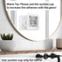 Waterproof Hanging Wall Clock Shower Timer, Large Digital Bathroom Alarm Clock for Kids, Big Visual Kitchen Cooking Countdown Timer, Bath Temperat...