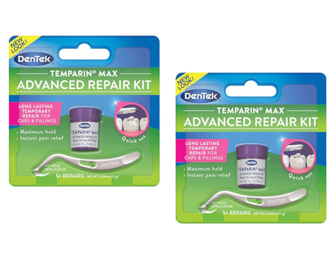 DenTek Temparin Max Lost Filling and Loose Cap Repair Kit | One Step Formula | 5+ Repairs | 0.04 Ounces | 2-Pack...