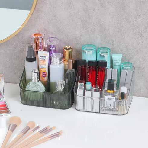 Grean Makeup Brush Holder Organizer for Vanity, Bathroom Countertop Organizer 5 Cups, Toiletry Organizer, Storage & Display for Skincare, Perfume,...