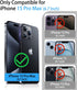 for iPhone 15 Pro Max Wallet Case with Card Holder & Sliding Camera Cover & Kickstand, Heavy Duty Protective Shockproof Sturdy Hard Back & TPU Edg...