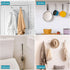 Wall Hooks 33lb(MAX) Heavy Duty Self Adhesive Hooks 10 Pack,Waterproof and Oilproof,Transparent Seamless Hooks Strong,Suitable for Bathroom Kitche...