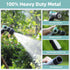 Garden Hose Nozzle Sprayer, 100% Heavy Duty Metal High Pressure Hose Nozzle with 4 Spray Patterns, Thumb Control On Off Valve for Lawn & Plant Wat...