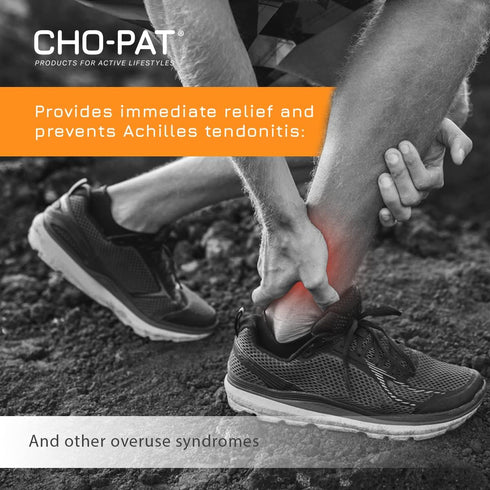 Cho-Pat Achilles Tendon Strap, Developed with Sports Medical Professionals at Mayo Clinic to Reduce Stress & Alleviate Achilles Tendonitis Pain, M...