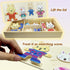 Wooden Bunny Family Dress-up Puzzle Box for Toddlers(72pcs),Change Clothes Puzzle Games, Preschool Learning Activities Toys for Kids Ages 3+...