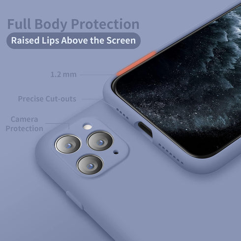 Cordking Designed for iPhone 11 Pro Case, Silicone Ultra Slim Shockproof Phone Case with Soft Anti-Scratch Microfiber Lining, [Enhanced Camera Pro...