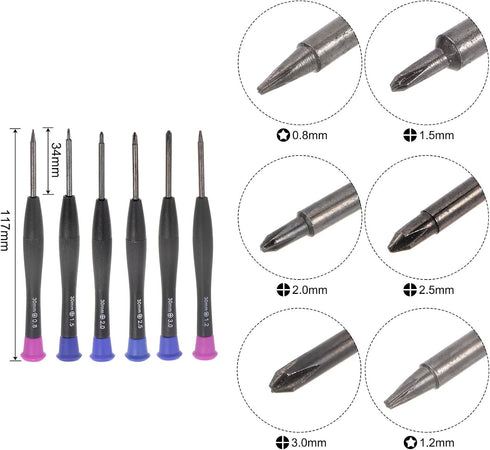 uxcell Electronics Repair Tool Kit, 14 in 1 Magnetic Precision Screwdriver Tweezer Magnetizer Sets for Repairing Mobile, Computer, Laptop, Small H...