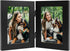 Frametory, 4x6 Double Picture Frame - Real Glass Hinged 2 Photos Collage, Desktop Picture Frame Standing Vertical (White, 1 Pack)...