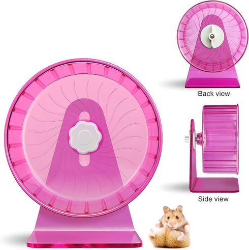 Hamster Wheel,Silent Wheel,Super Silent Hamster Exercise Wheels,Silent Hamster Wheel,Adjustable Stand Hamsters Exercise Wheels,Quiet Rat Wheel (? ...