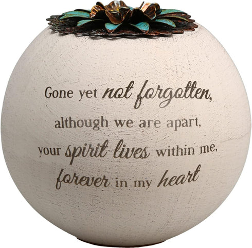 Pavilion Gift Company 19093 Forever in My Heart Terra Cotta Candle Holder, 4-Inch, White...