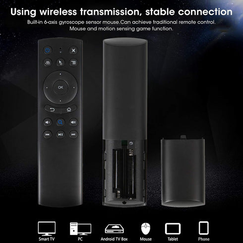 G20BTS Bluetooth 5.0 Mouse Remote Control, Built?in 6?axis Gyroscope Sensor Mouse for Smart Television/Android Television Box with Bluetooth Funct...
