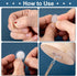 60 Pack Self-Adhesive Ceiling Hooks for Hanging,Damage-Free No-Drill Ceiling Discs, Removable Transparent Wall Hanger for Festival Wedding Birthda...