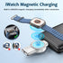 for Apple Watch Charger Portable, Magnetic Wireless iWatch Charger USB C & USB A Fast Charging Cordless Travel Charger Compatible with iWatch Ultr...