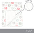 EVERYDAY KIDS Large Ultra Soft Gray and Pink Elephant Minky Baby Blanket for Girls Mink and Sherpa Toddler and Baby Girl Blanket Measures 30 x 40”...