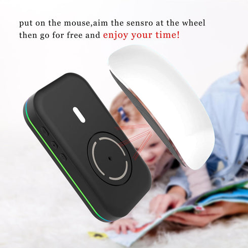 Mouse Jiggler for Laptops, PC Undetectable Mouse Mover Pad Moves Randomly with RGB ON/Off Interval Timer,USB-C Automatic Simulator Shaker, Keeps C...