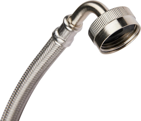 EFIELD Premium Washing Machine Hose with 90 Degree Elbow, Hot or Cold Water Supply Line, 6 Feet, PVC Core with Braided Stainless Steel...