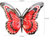 JETEXIM Metal Butterfly Wall Decor - 6.5'' 3d Butterfly Wall Accents, Fence Floral Wall Art For Home Yard Garden Patio Outdoor, Painted Double-lay...
