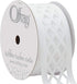 Offray Lattice Craft Ribbon, 1 1/2-Inch x 9-Feet, White...
