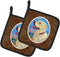 Caroline's Treasures 7158PTHD Yellow Labrador at The Beach Pair of Pot Holders Kitchen Heat Resistant Pot Holders Sets Oven Hot Pads for Cooking B...