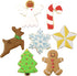 Christmas Cookie Cutters 7-Pc Set Made in USA by Ann Clark, Gingerbread Man, Christmas Tree, Star, Snowflake, Angel...