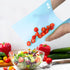ZVP Flexible Plastic Cutting Board Set of 3 Gradient Color, Colorful Chopping Boards, BPA Free Mats, Non Slip, Dishwasher Safe, 15×12 Inch, Blue M...