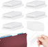 50-Pcs File Folder Labels for Hanging Folders Inserts File Tabs, 4-Inch Split File Organizer Inserts Plastic Tabs for School Learning, Office Supp...