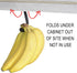 Gadjit Banana Hook Under Cabinet Hanger Ripens Bananas with Less Bruises, Folds up Out of Sight When Not in Use, Saves Countertop Space, Self-Adhe...