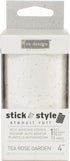 Prima Marketing Redesign Stick & Style Stencil Roll 4" X15yd-Tea, Tea Rose Garden...