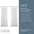 Elrene Home Fashions Jolie Crushed Semi-Sheer Window Curtain, Adjustable Tie-Top Single Panel, 52" x 84" (1 Panel), White...