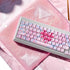 Hyekit PBT Keycaps - Cherry Profile Custom Keycaps, 144 Keys, Dye-Sublimation, Bleeding Love Theme Keyboard Keycap Set for Mechanical Keyboard, Ke...
