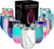 CHILLOUT LIFE 12 oz Stainless Steel Tumbler with Lid - Wine Tumbler Double Wall Vacuum Insulated Travel Tumbler Cup for Coffee, Wine, Cocktails, I...