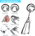 Cookie Scoop Set, Ice Cream Scoop Set with Multiple Size Trigger Small, Medium and Large Stainless Steel Cookie Scoops Set of 3 for Baking, Stainl...