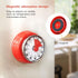 Mechanical Timer, Visual Countdown Timer, 60 Minutes Electronic Timer for Cooking, Classroom, Game, Study, Office, Magnetic Alarm Clock with Alarm...