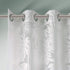 Madison Park Semi Sheer Single Curtain Modern Contemporary Botanical Print Out Design, Grommet Top, Window Drape for Living Room, Bedroom and Dorm...