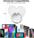Cell Phone Ring Holder Stand, Transparent Phone Ring Holder Finger Kickstand 360° Rotation Phone Ring Finger Grip Compatible with All Smartphones(...