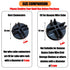 HOWDIA 3.6?cm?/?1.417? ABS Plastic Wire Cube Connectors (50?Pack) – Quick Snap-On Fit | Suitable for 4?mm Wire Grids, Small Animal Playpen & Mesh ...