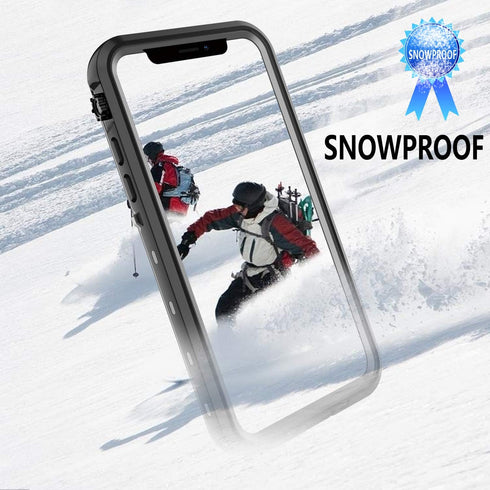 iPhone 11 Pro Max Waterproof Rugged Case - Slim Design with Built-in Screen Protector, Shockproof, 6.5" (Black&Gray)...