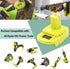 DM18RL Battery Adapter for Dewalt to Ryobi Battery Adapter, Convert Dewalt 20V Llithium Battery to Ryobi 18V P107 P108 Battery with 5V 2.1A MAX US...