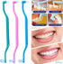 6 Pieces 2-in-1 Toothbrush with Interdental and Wisdom Teeth Brush Heads for Comprehensive Oral Care, Soft Single Interdental Brushes Between Teet...