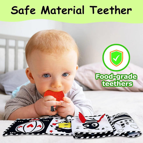 Black and White Baby Toys - High Contrast Baby Toys for Newborn Infant Montessori Sensory Toys 0-3 Months developmental toys Tummy Time Toys 6 7 8...
