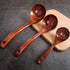 HANSGO 3PCS Wooden Ladle Spoon Set, Non-Stick Wooden Spoons Soup Cooking Spoons Natural Teak Wood Kitchen Utensils for Cooking Stirring Serving...
