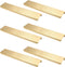 6 Pack Finger Pulls for Cabinets?200mm / 7.87" Length Hidden Door Handle, Brass Edge Pull Finger Edge Pull for Cabinet Handles Drawers Pull Hardwa...