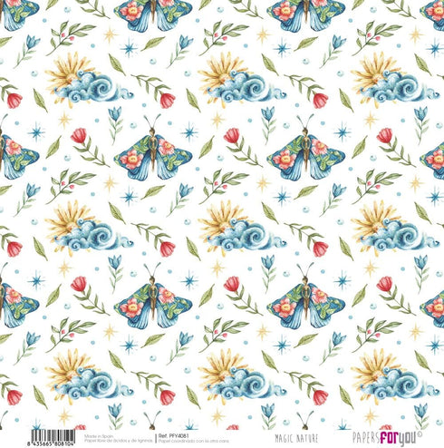 Papers For You - Scrapbooking and Craft Paper Kit | "Magic Nature" Collection | Includes 8 Double Sided Papers with Different Designs | Size 12" x...